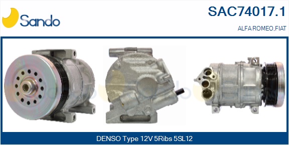 Compressore, climatizzatore SANDO SAC74017.1