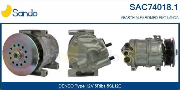 Compressore, climatizzatore SANDO SAC74018.1
