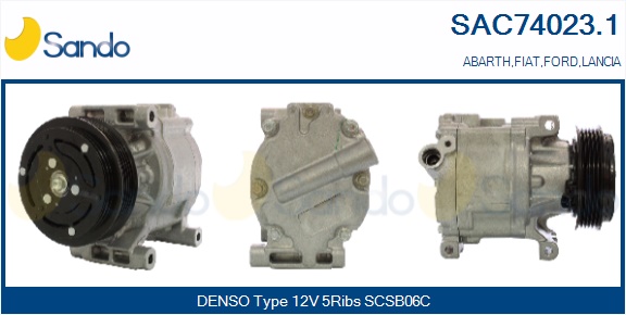 Compressore, climatizzatore SANDO SAC74023.1