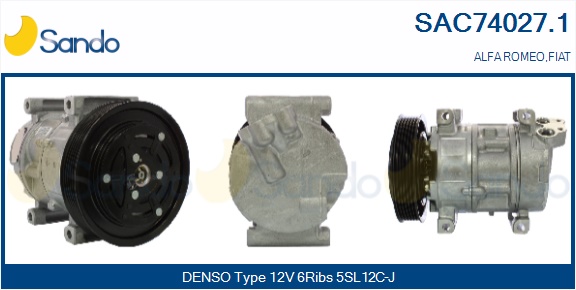 Compressore, climatizzatore SANDO SAC74027.1