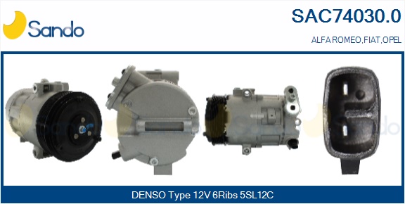 Compressore, climatizzatore SANDO SAC74030.0