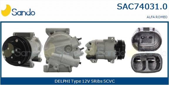 SANDO COMPRESSORE A/C FIAT