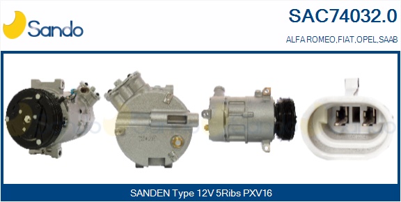 Compressore, climatizzatore SANDO SAC74032.0