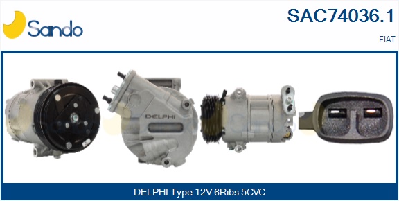 Compressore, climatizzatore SANDO SAC74036.1
