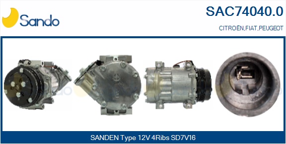 Compressore, climatizzatore SANDO SAC74040.0