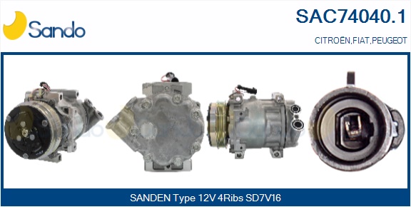 Compressore, climatizzatore SANDO SAC74040.1
