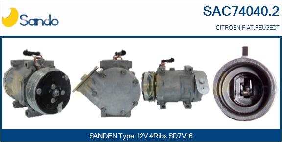 Compressore, climatizzatore SANDO SAC74040.2