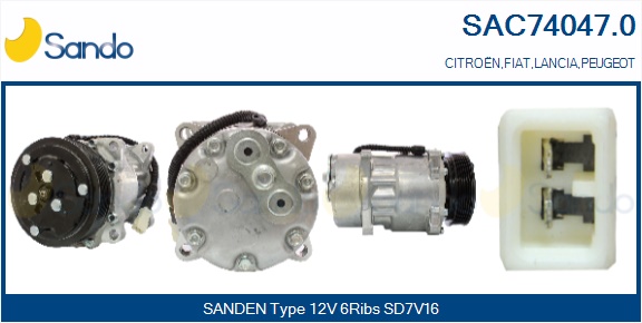 Compressore, climatizzatore SANDO SAC74047.0