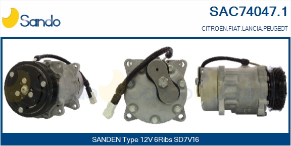 Compressore, climatizzatore SANDO SAC74047.1