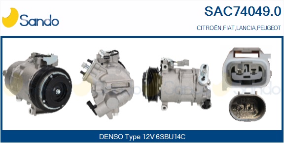 Compressore, climatizzatore SANDO SAC74049.0