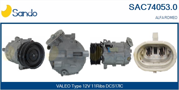 Compressore, climatizzatore SANDO SAC74053.0