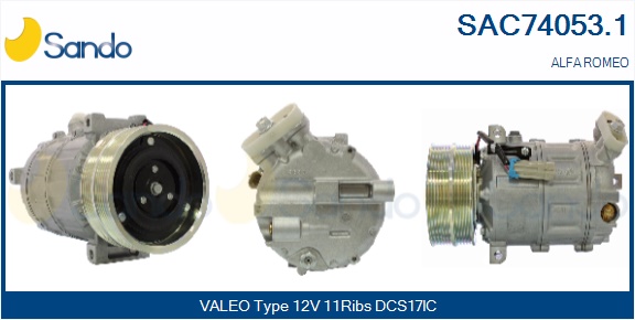 Compressore, climatizzatore SANDO SAC74053.1