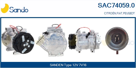 Compressore, climatizzatore SANDO SAC74059.0