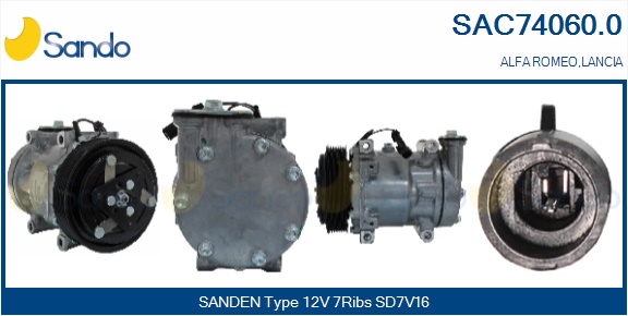 Compressore, climatizzatore SANDO SAC74060.0