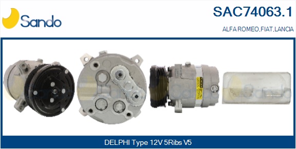 Compressore, climatizzatore SANDO SAC74063.1