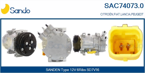 Compressore, climatizzatore SANDO SAC74073.0
