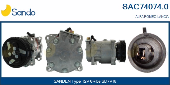 Compressore, climatizzatore SANDO SAC74074.0