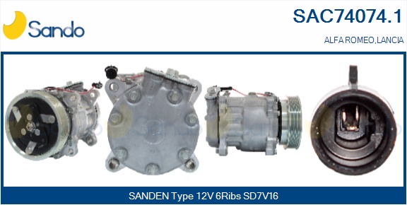 Compressore, climatizzatore SANDO SAC74074.1