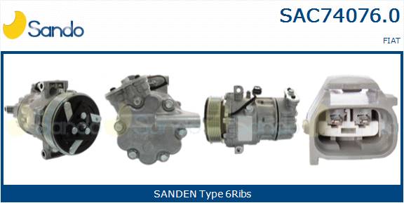 SANDO COMPRESSORE A/C FIAT