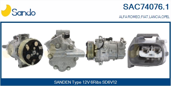 Compressore, climatizzatore SANDO SAC74076.1