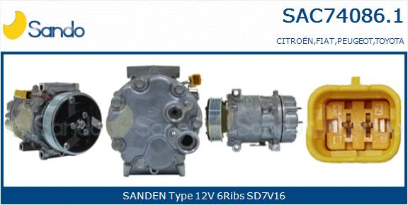 SANDO COMPRESSORE A/C FIAT