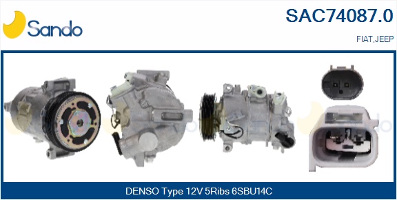 Compressore, climatizzatore SANDO SAC74087.0