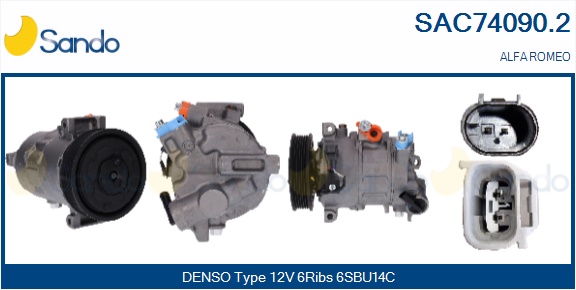 Compressore, climatizzatore SANDO SAC74090.2