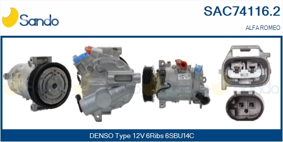 Compressore, climatizzatore SANDO SAC74116.2