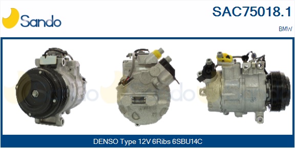 Compressore, climatizzatore SANDO SAC75018.1