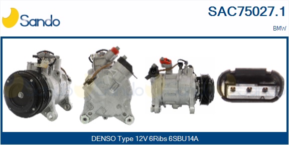 Compressore, climatizzatore SANDO SAC75027.1