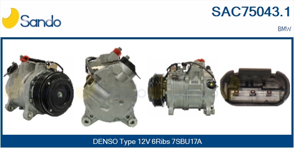 Compressore, climatizzatore SANDO SAC75043.1