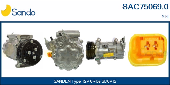 Compressore, climatizzatore SANDO SAC75069.0