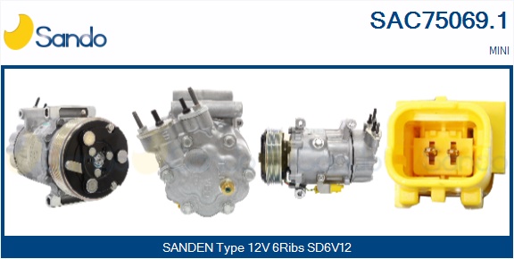 Compressore, climatizzatore SANDO SAC75069.1