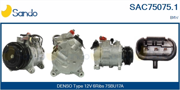 Compressore, climatizzatore SANDO SAC75075.1