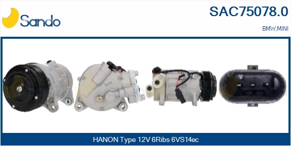 Compressore, climatizzatore SANDO SAC75078.0