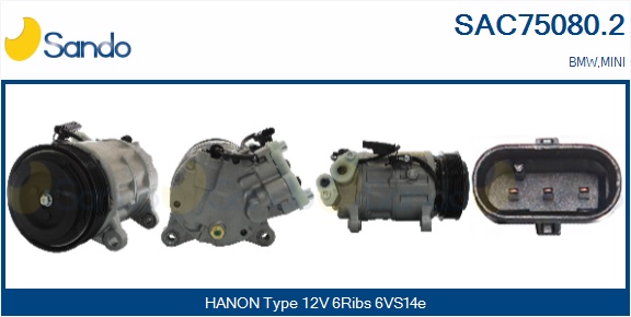 Compressore, climatizzatore SANDO SAC75080.2