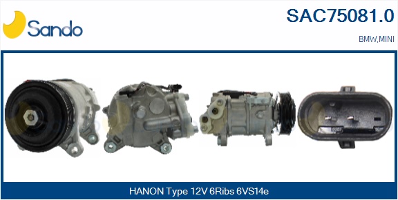 Compressore, climatizzatore SANDO SAC75081.0