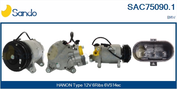 Compressore, climatizzatore SANDO SAC75090.1