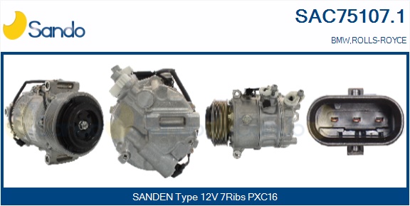 Compressore, climatizzatore SANDO SAC75107.1