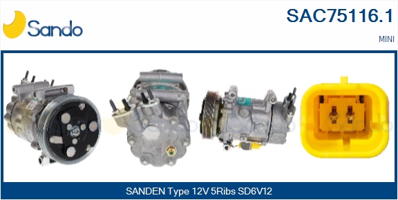 Compressore, climatizzatore SANDO SAC75116.1