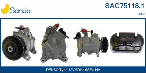 Compressore, climatizzatore SANDO SAC75118.1