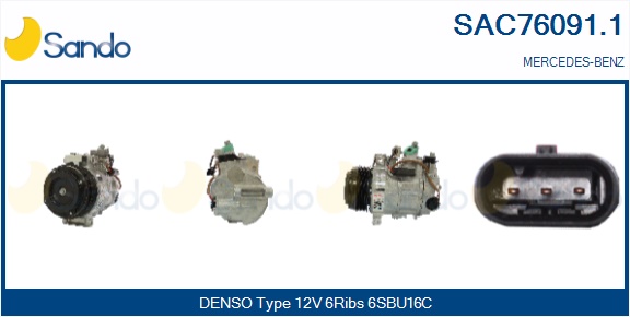 Compressore, climatizzatore SANDO SAC76091.1