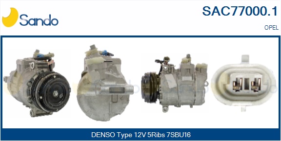 Compressore, climatizzatore SANDO SAC77000.1