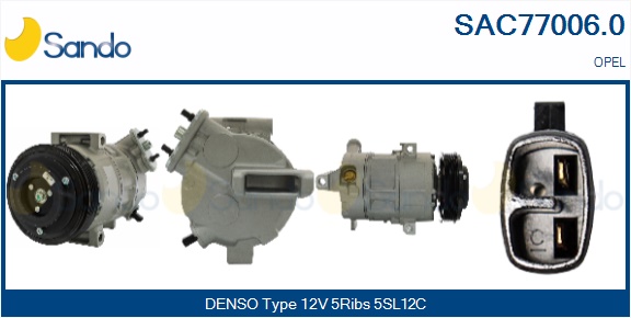 Compressore, climatizzatore SANDO SAC77006.0