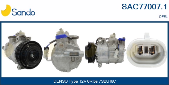 Compressore, climatizzatore SANDO SAC77007.1