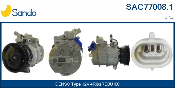 Compressore, climatizzatore SANDO SAC77008.1