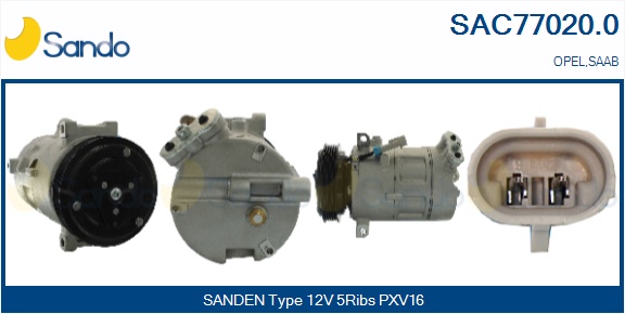 Compressore, climatizzatore SANDO SAC77020.0