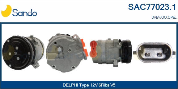 Compressore, climatizzatore SANDO SAC77023.1