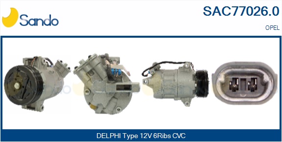Compressore, climatizzatore SANDO SAC77026.0