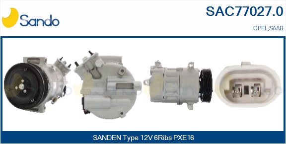 Compressore, climatizzatore SANDO SAC77027.0